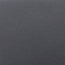29" Gray And Black Fabric And Solid Wood Backless Bar Height Swivel Bar Chair