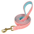 Leather Personalized Dog Collar Leash Custom Pet Name ID Collar Free Engraving